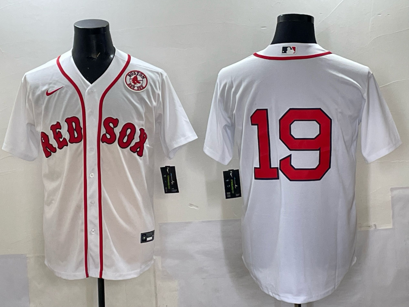 Men 2025 Boston Red Sox 19 Anthony white Nike MLB Jersey style 06
